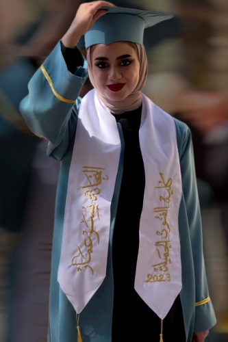 عبايات تخرج بالاسم معا تطربز الكاب