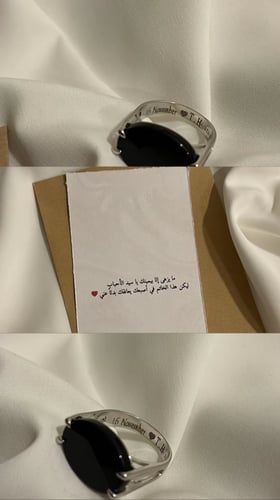 خاتم ملكي فضه رجالي