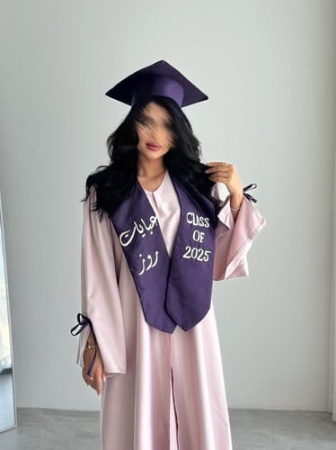 عبايه تخرج روز