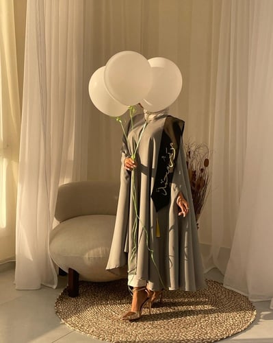 عباية تخرج تصميم الفراشه