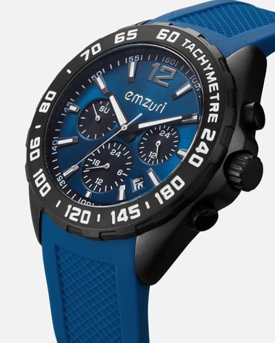 ساعة رجالية من امزوري بلون أزرق