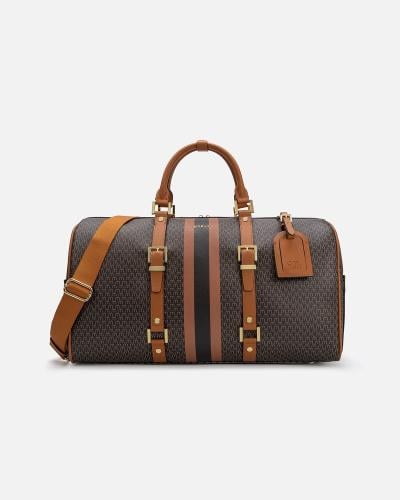 شنطة للجنسين بتصميم عملي بلون بني