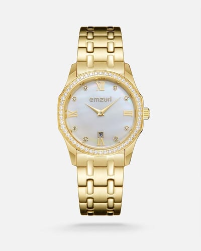 طقم هدايا نسائي بتصميم أنيق بلون ذهبي