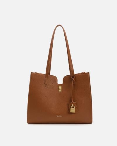 شنطة نسائية فاخرة بلون بني من امزوري