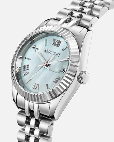 ساعة نسائية من ايمزوري بلون فضي