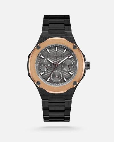 ساعة رجالية من ايمزوري بلون أسود