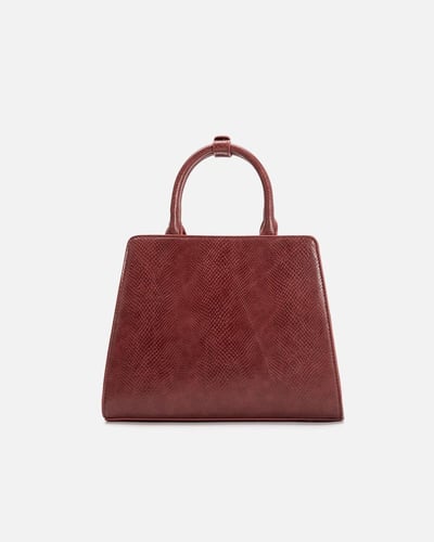 شنطة نسائية كلاسيك بلون عودي من امزوري