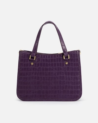 شنطة نسائية كلاسيك من ايمزوري بلون أرجواني