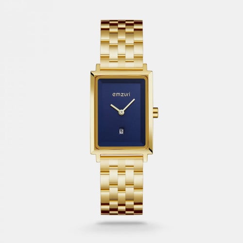 ساعه نسائيه بسير من الستيل بلون ذهبي