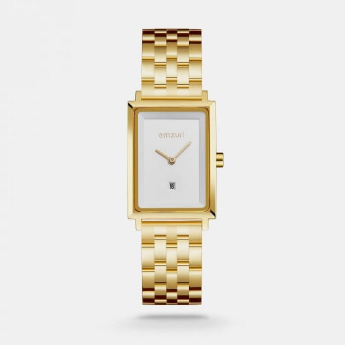 ساعه نسائيه بسير من الستيل بلون ذهبي