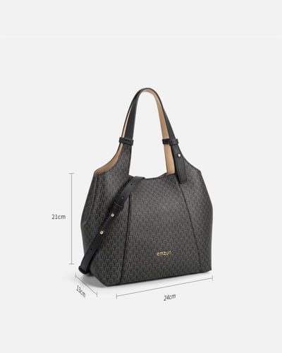 شنطة نسائيه من الجلد بلون أسود