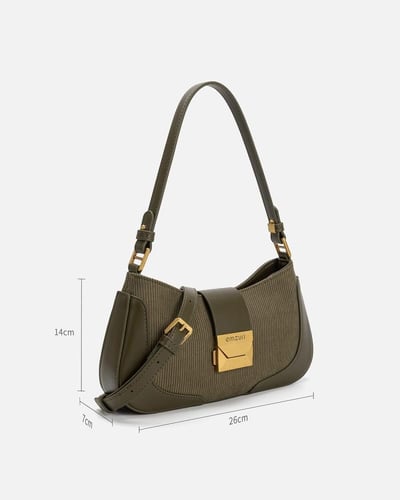 شنطة نسائية مميزة بلون أخضر من امزوري