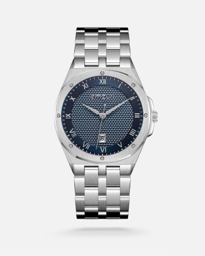 ساعة رجالية من ايمزوري بلون فضي