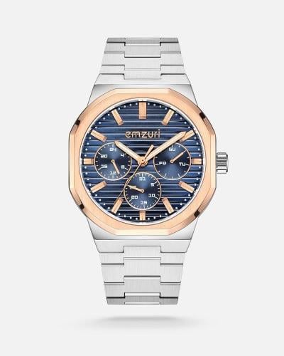 ساعة رجالية من ايمزوري بلون فضي