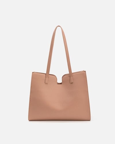 شنطة نسائية فاخرة بلون وردي من امزوري