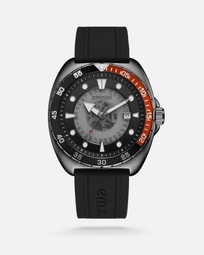 ساعة رجالية عصرية من امزوري بلون أسود