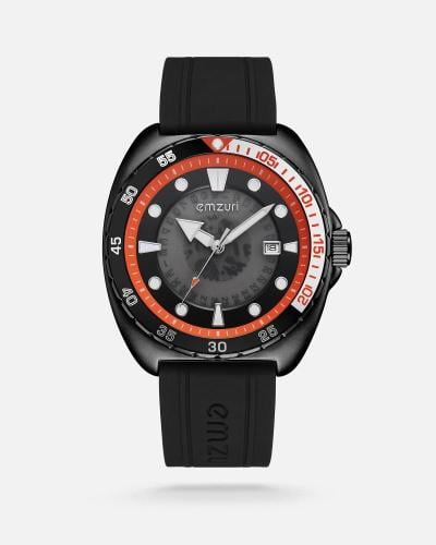 ساعة رجالية عصرية من امزوري بلون أسود