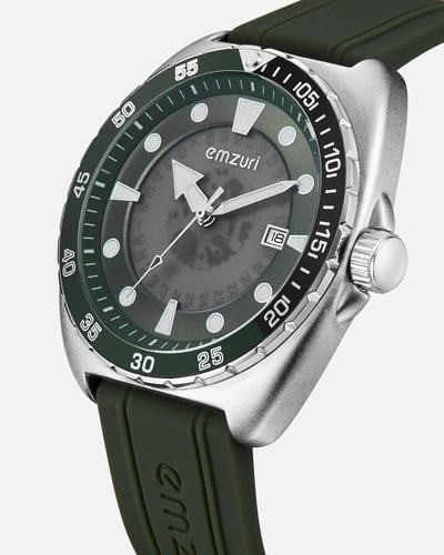 ساعة رجالية عصرية من امزوري بلون أخضر