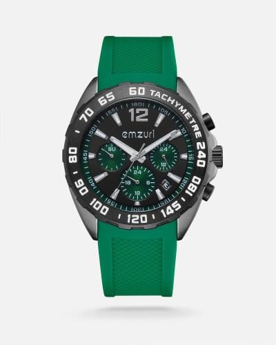 ساعة رجالية من امزوري بلون أخضر