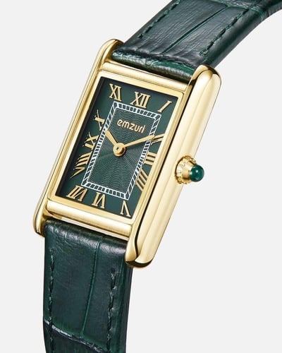 ساعة نسائية من امزوري بلون أخضر