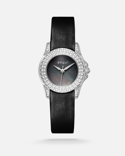 ساعة إمزوري النسائية بلون أسود