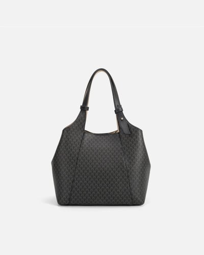 شنطة نسائيه من الجلد بلون أسود