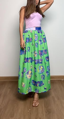 Green skirt