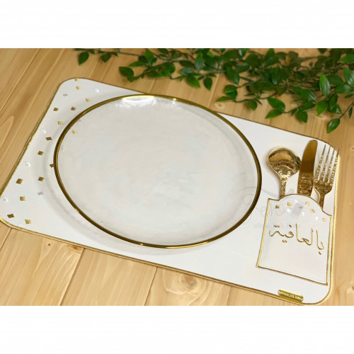 مفرش مثبت جيب ملاعق