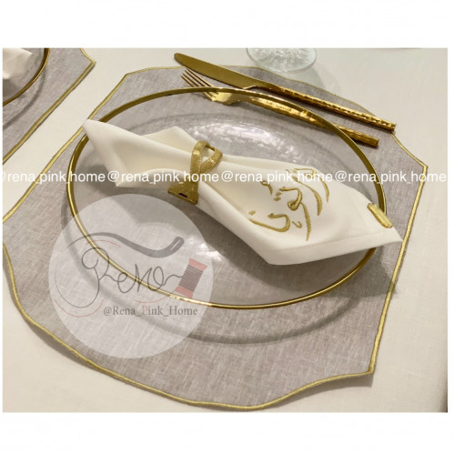 طقم سفرة لشخصين ( 2 مفرش + 2 منديل سفرة)