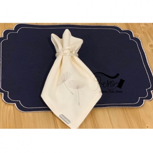 طقم سفرة لشخصين ( 2 مفرش + 2 منديل سفرة)