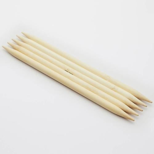 KnitPro Bamboo | ابرة مدببة الطرفين طول 15 سم، مقاس 5.00 ملم