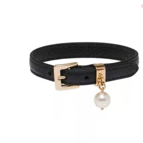 سوارة ميو ميو جلد باللؤلؤ