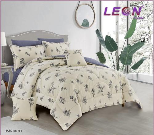 مفرش ليون نفرين 8 قطع قطن مشجر /755