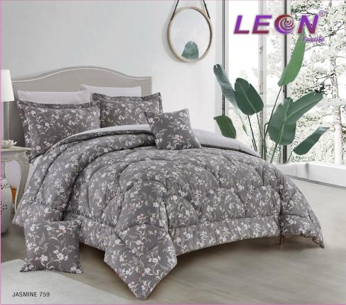 مفرش ليون نفرين 8 قطع قطن مشجر /759