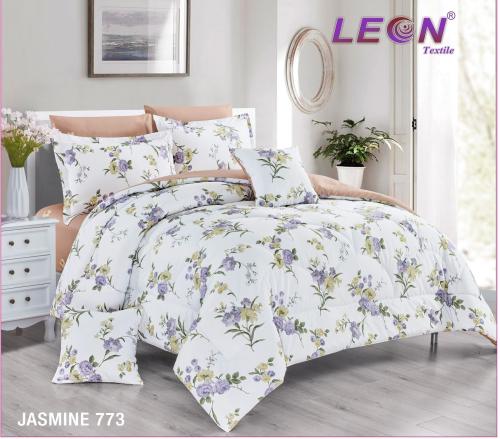 مفرش ليون نفرين 8 قطع قطن مشجر /773