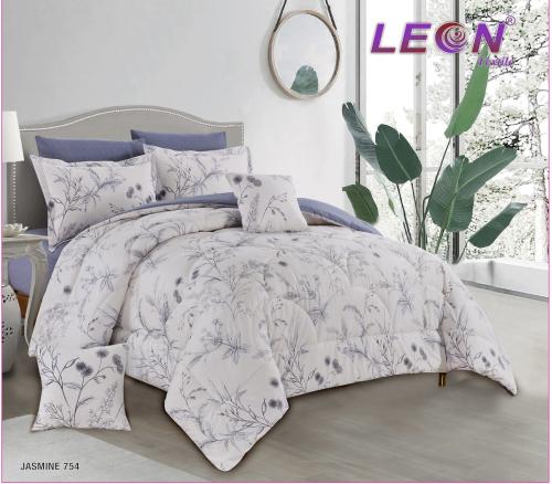 مفرش ليون نفرين 8 قطع قطن مشجر /754