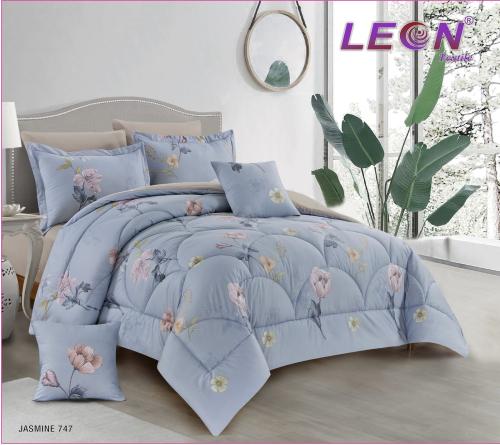 مفرش ليون نفرين 8 قطع قطن مشجر /747