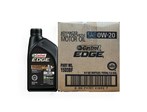زيت محرك كاسترول ايدج امريكي 0W20 تخليقي بالكامل ك...