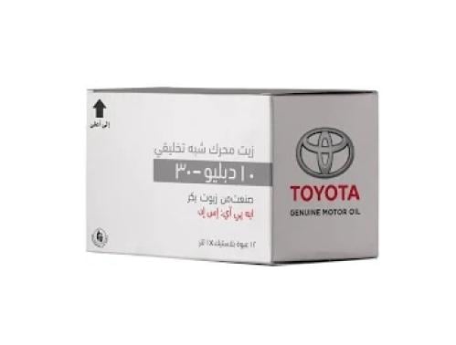 زيت محرك تويوتا 10W30 نصف تخليقي كرتون 12 لتر