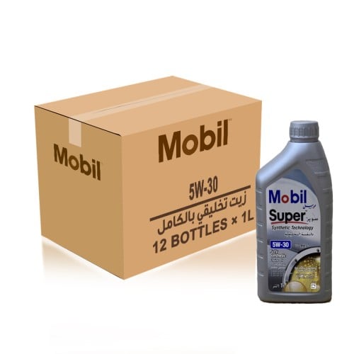 زيت محرك موبيل 5W30 تخليقي بالكامل كرتون 12 لتر