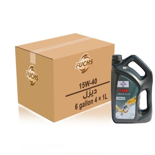 زيت محرك فوكس 15W40 ديزل كرتون 6 جالون 4 لتر