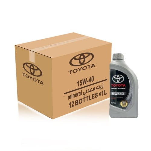 زيت محرك تويوتا 15W40 معدني كرتون 12 لتر