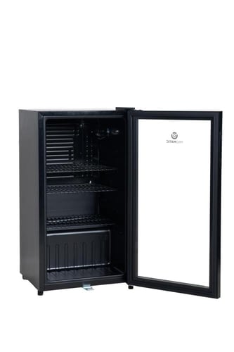 ثلاجة بروماتيك زجاج 90 لتر اسود NGR - 90L