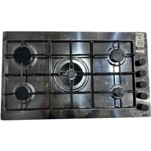 جي ال جنرال فرن غاز مسطح بلت أن 5شعلات - فضي - GLE...