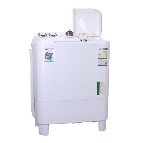 جيباس غسالة حوضين تحميل علوي - 7 كغ - أبيض - GSWM6...