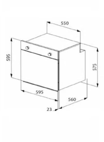 فرن بلت ان كتشن لاين 60×60 كهرباء 4 وظائف ايطالي K...