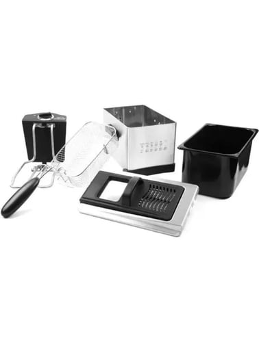 قلاية زيت كهربائية مستطيلة - 1500 واط - 3 ليتر - أ...