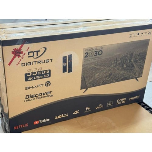 شاشة ديجترست سمارت 55 بوصة LED بنظام Android 14 مع...