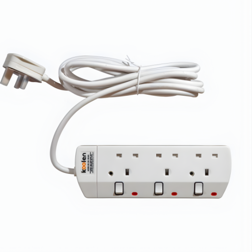 توصيلة كهرباء كولين 5 متر 3 مخارج بمفاتيح مستقلة –...