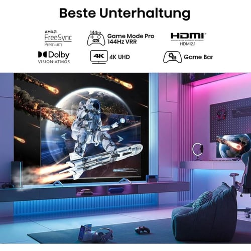 هايسنس شاشة سمارت - 65 بوصة - 4K QLED - موديل 65E7...